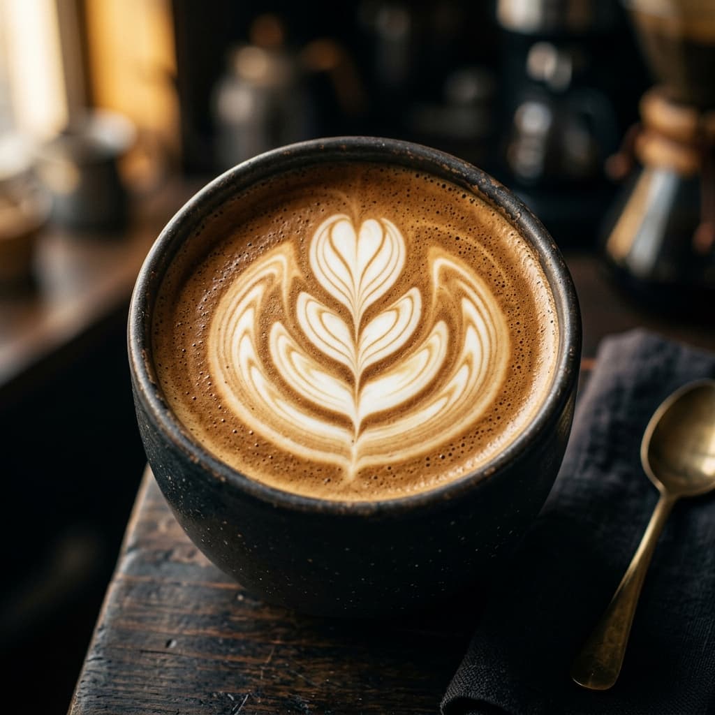 Nairobi Tulip latte art by Barista Paul